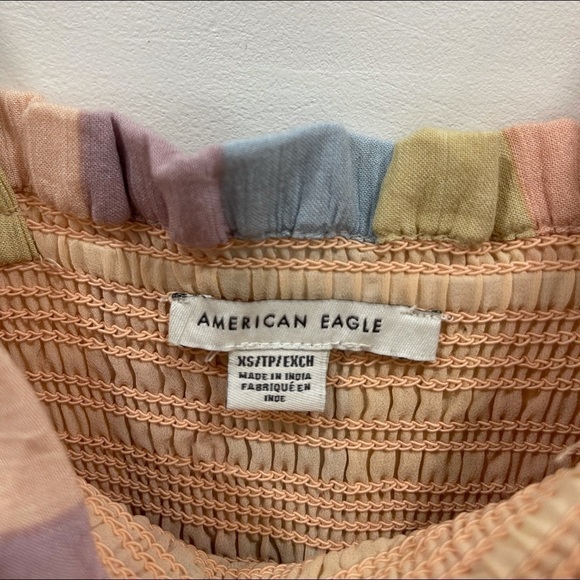 American Eagle Smocked Bodycon Mini Dress XS - Picture 5 of 7